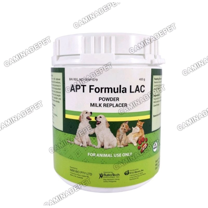 APT Formula LAC Powder Milk Replacer for Puppies and Kittens 400g