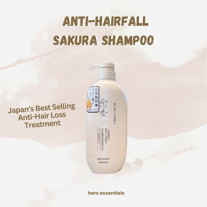 Sakura Shampoo Japanese Anti Dandruff Shampoo Treatment Shopee