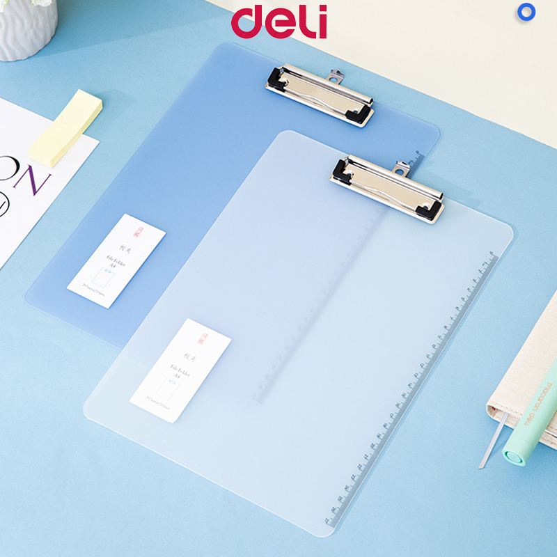 Deli 72605/72603 Clipboard Powerful Board Clip A4 Folder Pad Writing ...