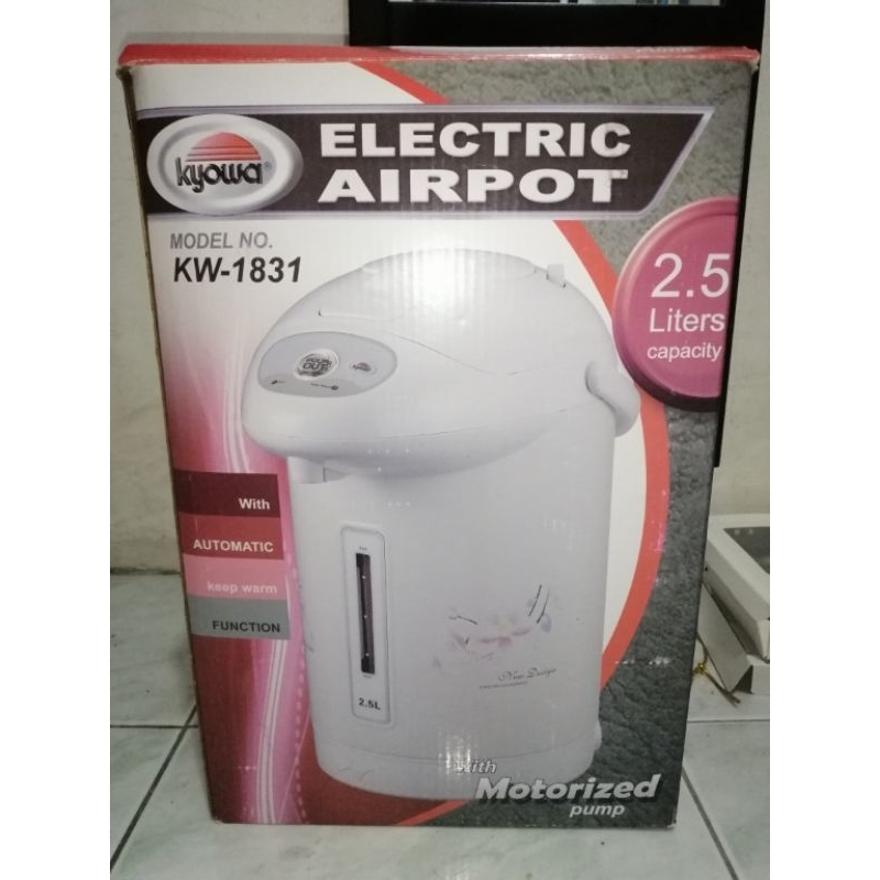KW1831 Kyowa Electric Airpot with Motorized Pump 2.5L (White