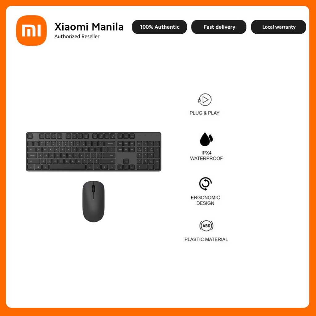 Xiaomi Wireless Keyboard and Mouse Combo Shopee Philippines
