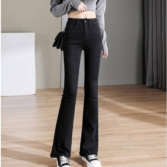 919 jeans women's high-waisted slim-fit and thin flared jeans women's ...
