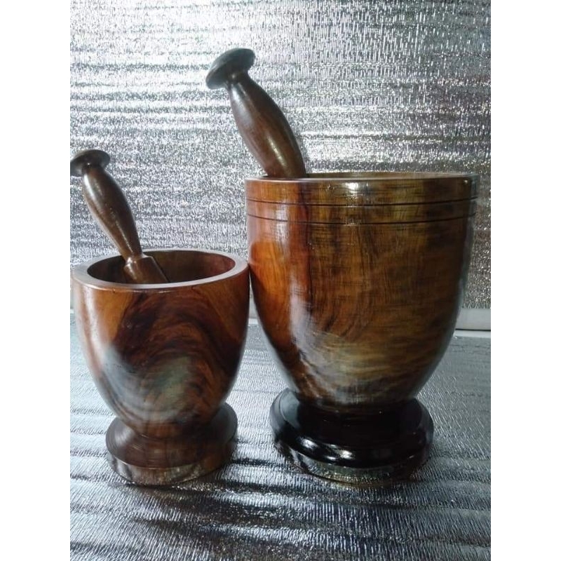 mortal and pestle solid magkuno wood | Shopee Philippines