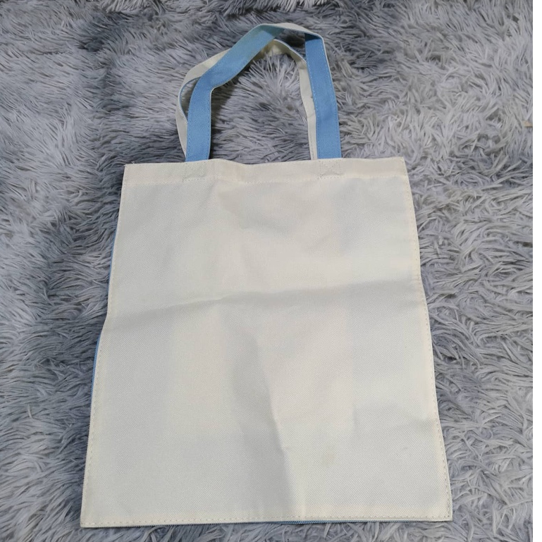 Kitami Technology White & Blue Canvas Tote Bag. | Shopee Philippines