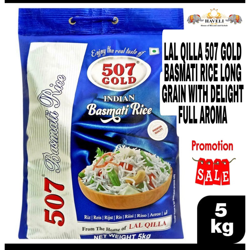 Sale! 5Kg Lal Qilla 507 Gold Basmati Rice India | Shopee Philippines