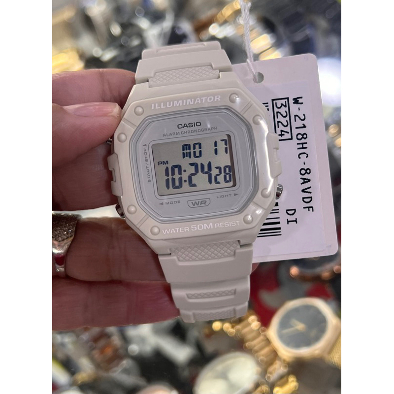 Casio Rubber W 218 HC-8 / W218 White | Shopee Philippines