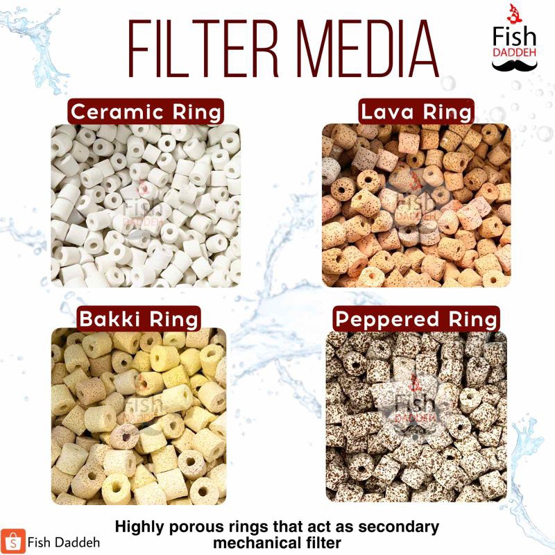 Ceramic Ring Lava Ring Bakki Ring Peppered Ring Porous Ring