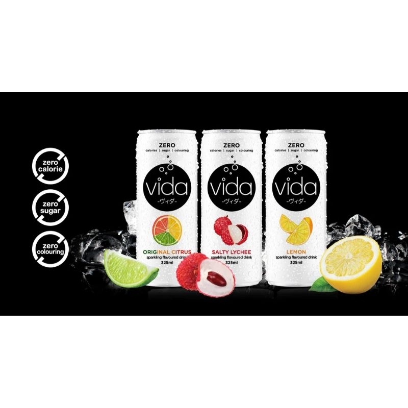 Vida Sparkling Flavoured Drink 325ml Shopee Philippines