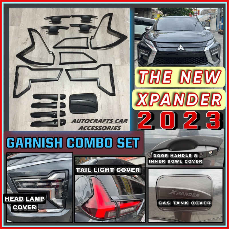 MITSUBISHI XPANDER 2023-2025 GARNISH COMBO SET MATTE BLACK (XPANDER ...