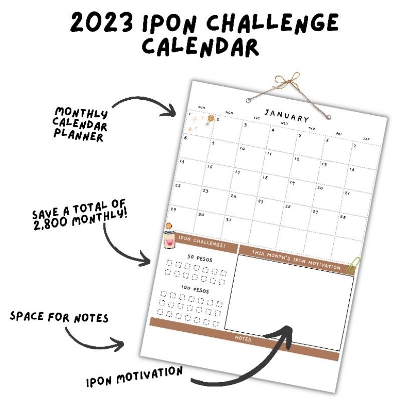 2024 IPON CHALLENGE CALENDAR Shopee Philippines