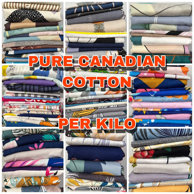 Pure Canadian Cotton PER KILO Assorted designs Shopee Philippines