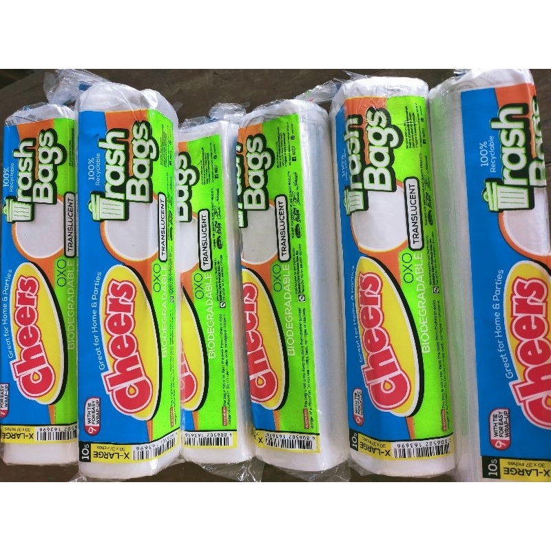 Cheers Trashbags translucent XL(1roll 10pcs)super sale!!! Shopee