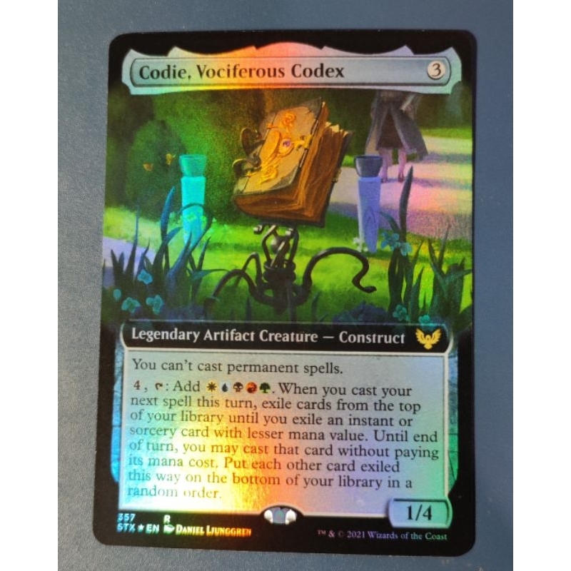 Codie, Vociferous Codex (foil Extended Art) Strixhaven Magic The 