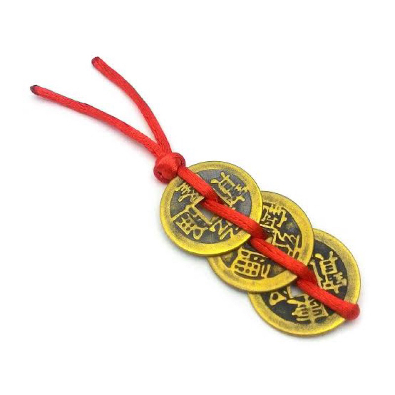 Original Feng Shui 3 Emperor Brass Coins for Money Growth Bronze put in