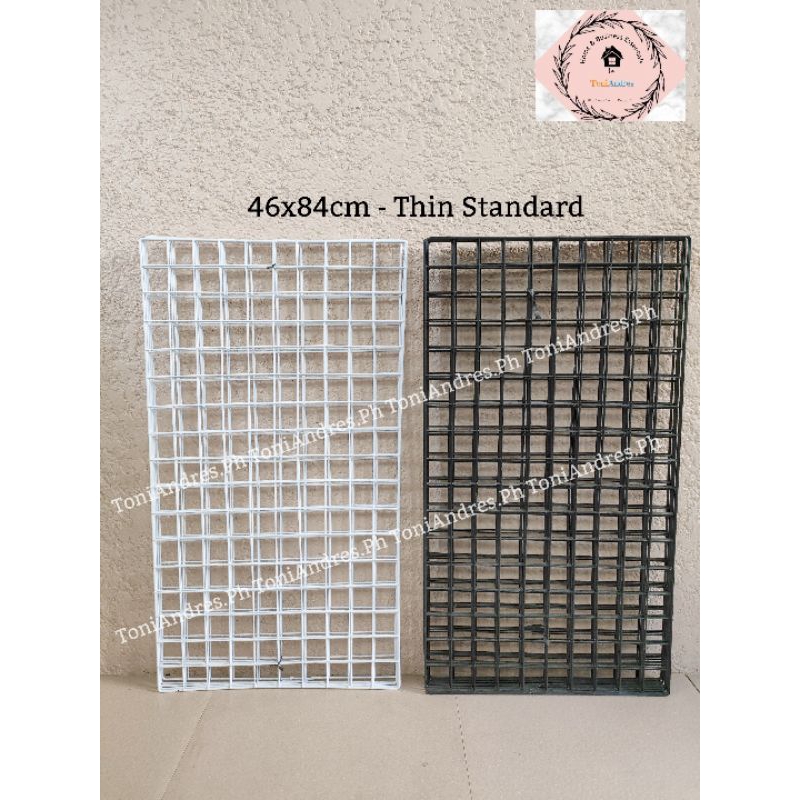 46x84cm Thin Wall Mount Wire Mesh Screen Panel Grid Wall Hanging Decoration Shopee Philippines 0863