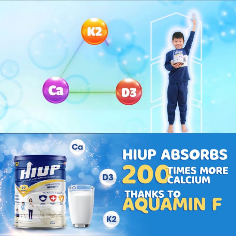 HiUp Milk 650g(Height+Weight gain+Immune Function and Brain development