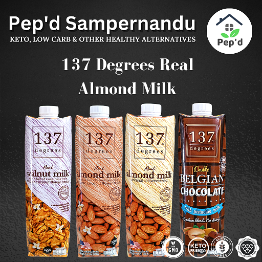 137 DegreesReal Almond Milk 1L No Cane Sugar AddedCarrageenan Free