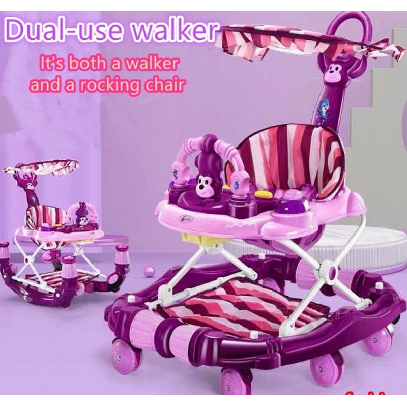 3in1 Foldable Baby Walker can convert to rocker with handle and footpad Shopee Philippines