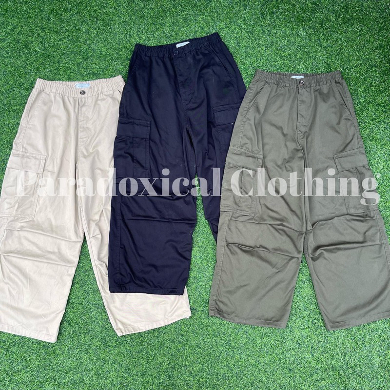Bershka Cargo Parachute Pants Shopee Philippines