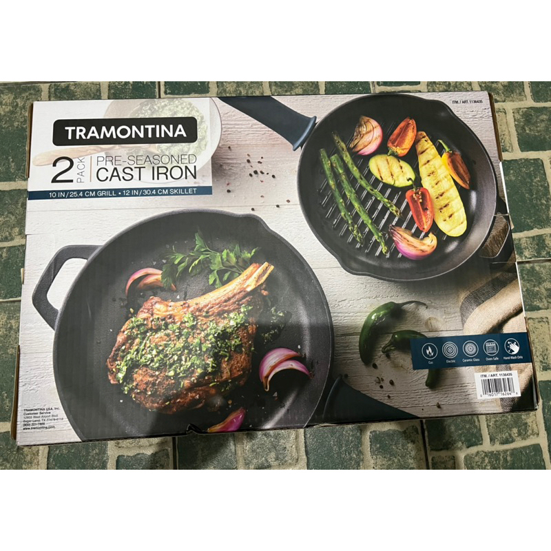 Tramontina 2 Pack Pre seasoned Cast Iron Shopee Philippines