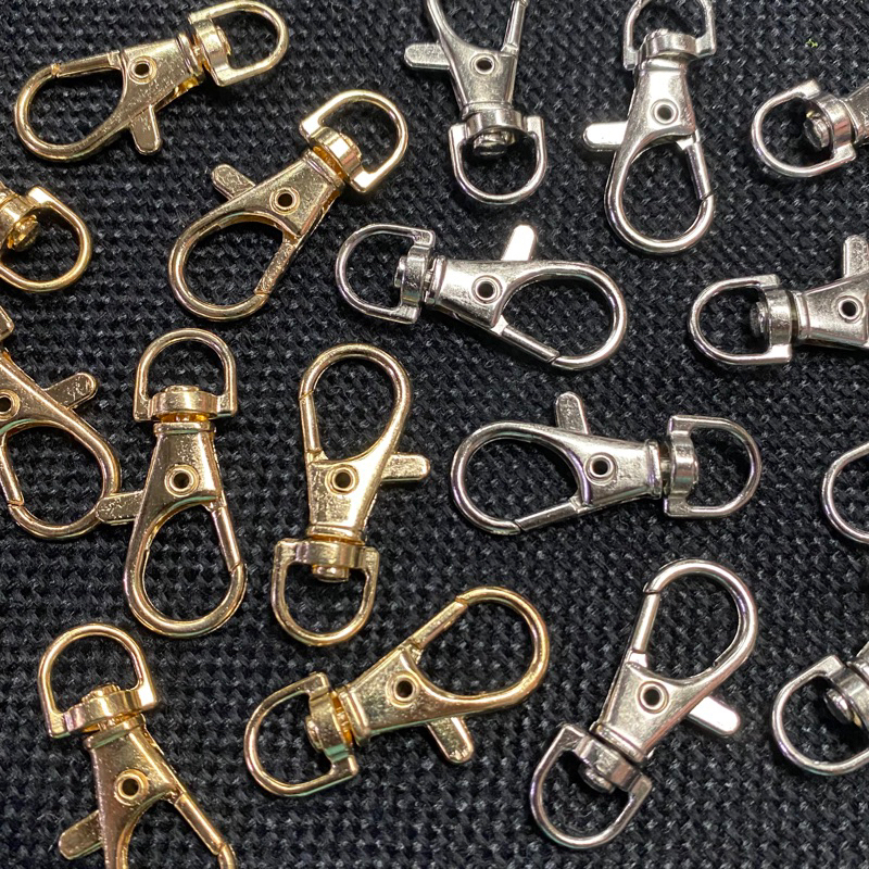 Swivel Hook Lock/ Lobster Clasp/ Metal ID Holder For DIY | Shopee ...