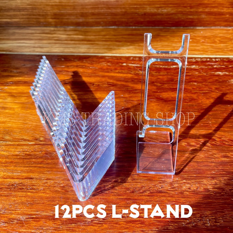 12pcs L-type Clear Acrylic Watch Display Rack Jewelry Bracelet Watch Stand  Holder Rack