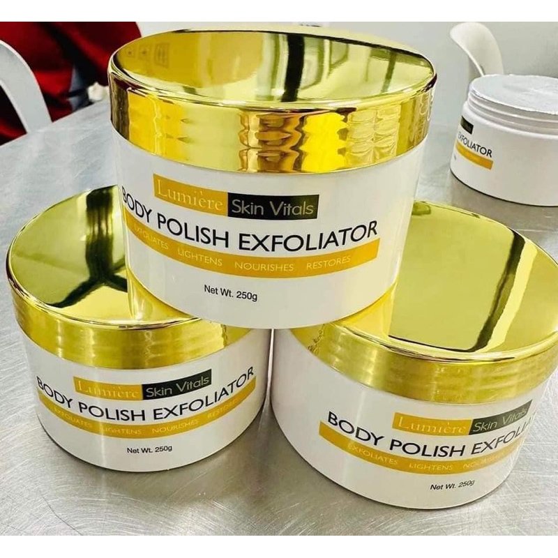 LUMIERE BODY POLISH EXFOLIATOR A GENTLE CHEMICAL AND PHYSICAL