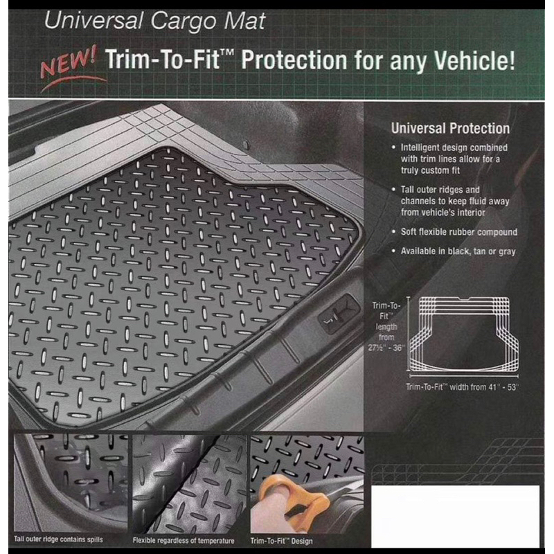 Universal Rubber Matting / Car Mat (Cargo Mat) Shopee Philippines