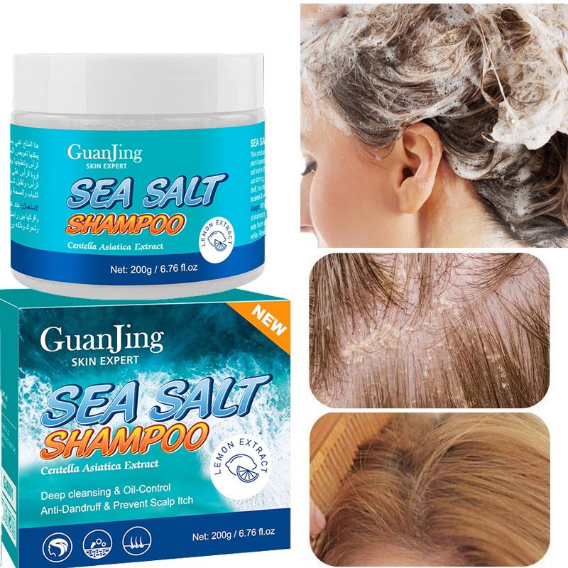 ALIVER Sea Salt Shampoo Anti Dandruff Hair Treatment Shampoo Scalp