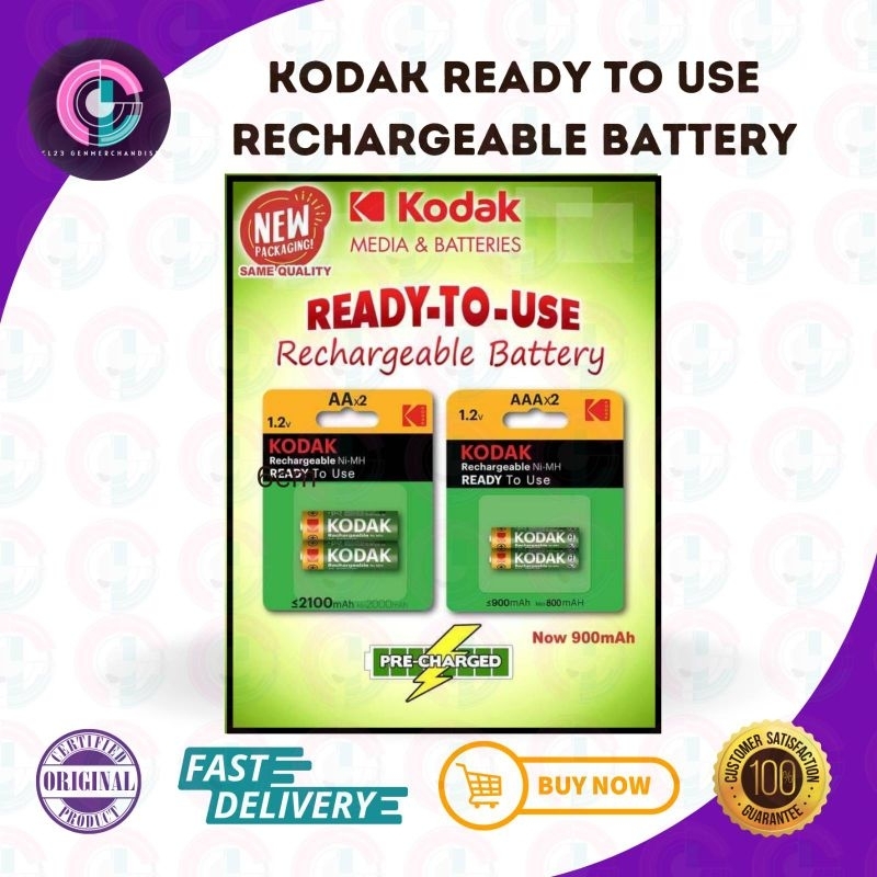KODAK RECHARGEABLE BATTERY (AA & AAA) Shopee Philippines