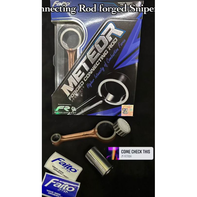 FAITO METEOR FORGED CONNECTING ROD KIT / CONROD KIT 100MM FOR SNIPER ...