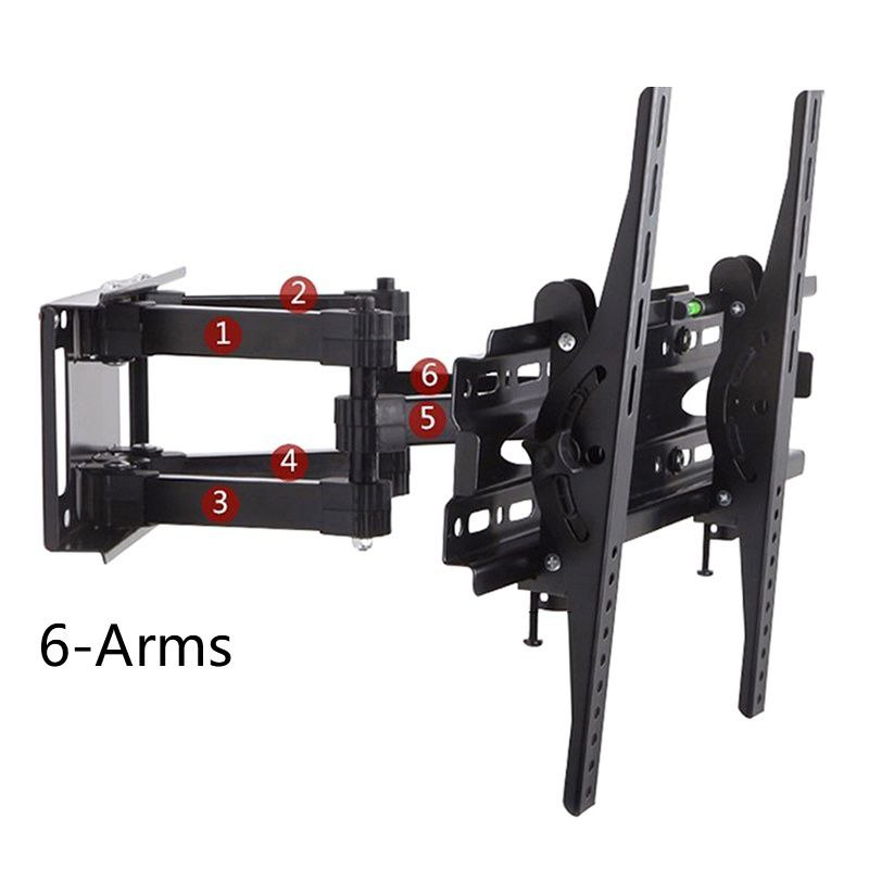 6 Arm TV Mount 3265 inch Screen For TV Wall Stand Full Motion Swivel
