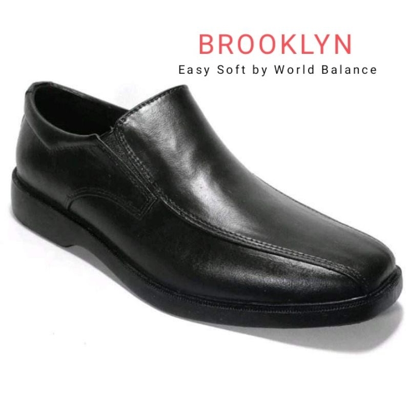 Easy Soft BROOKLYN Black Formal Shoes by World Balance | Shopee Philippines