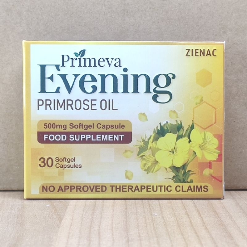 Primeva ( Evening Primrose Oil 500mg) 30 Softgel Capsules Shopee