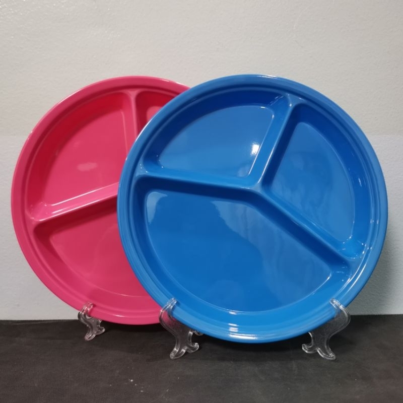 3/6 pcs. Melamine Partition Plate/Divider Plate | Shopee Philippines