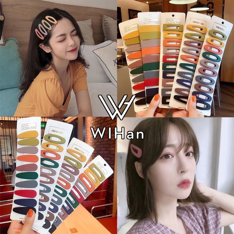 WIHan 10Pcs/Set Hairpin Hair Accessory Korean Lovely Hairclips Colored