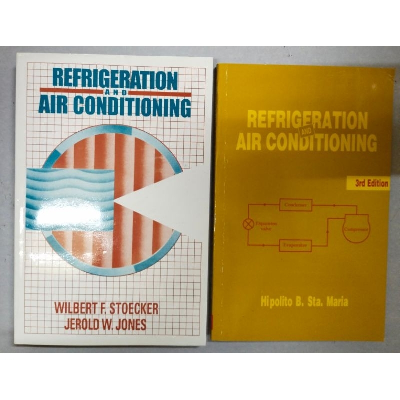 REFRIGERATION AND AIR CONDITIONING 3rd edition by Stoecker & sta maria
