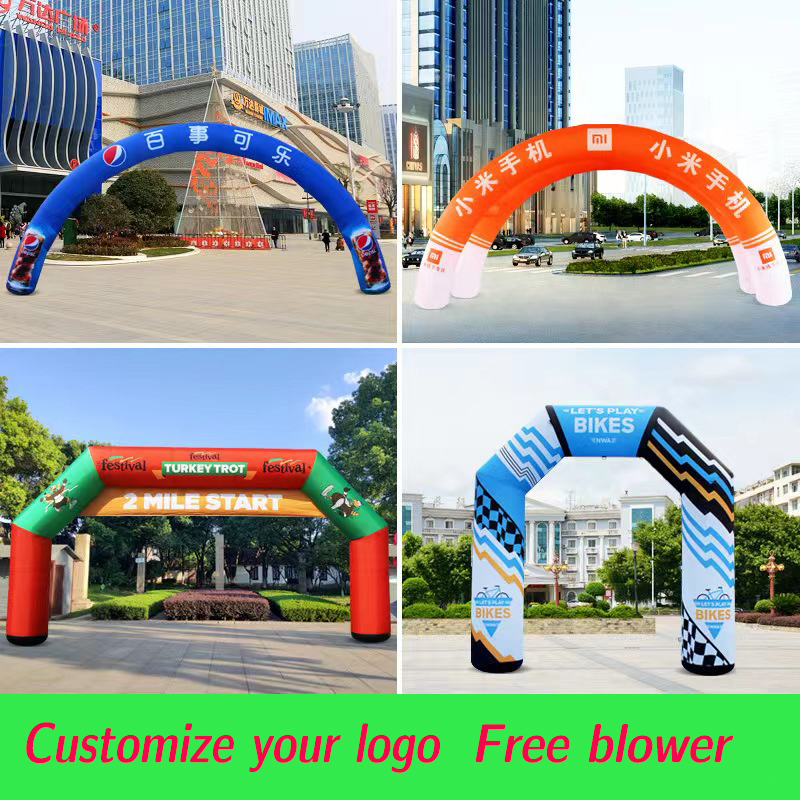 Inflatable arch custom logo size new store opening event square ...