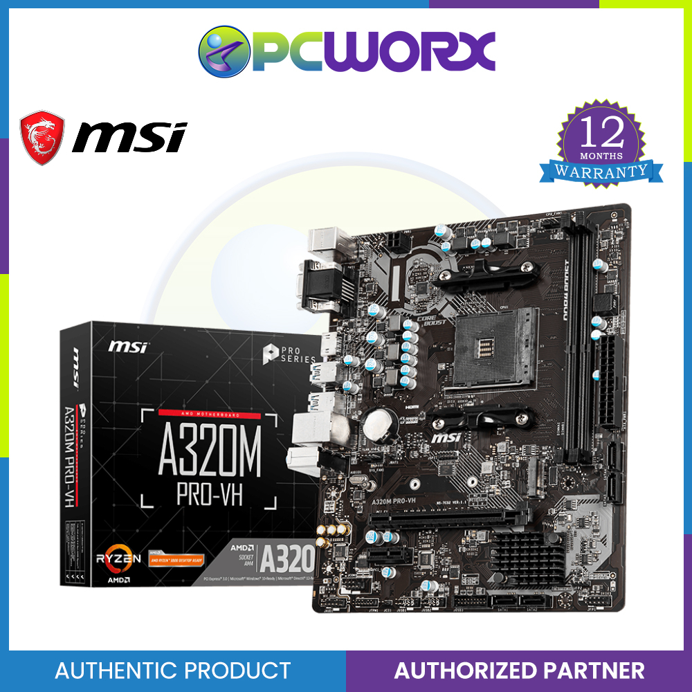 MSI A320M PROVH AM4 DDR4 MicroATX Motherboard Shopee Philippines