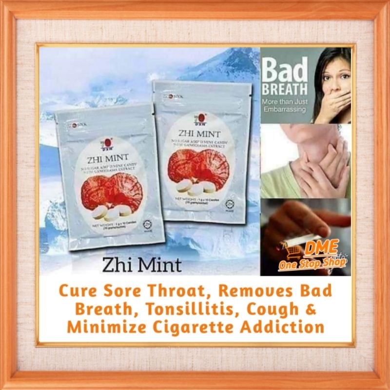 DME DXN Zhi Mint Candy Original Sugar Free Chewable Mentol Candies For