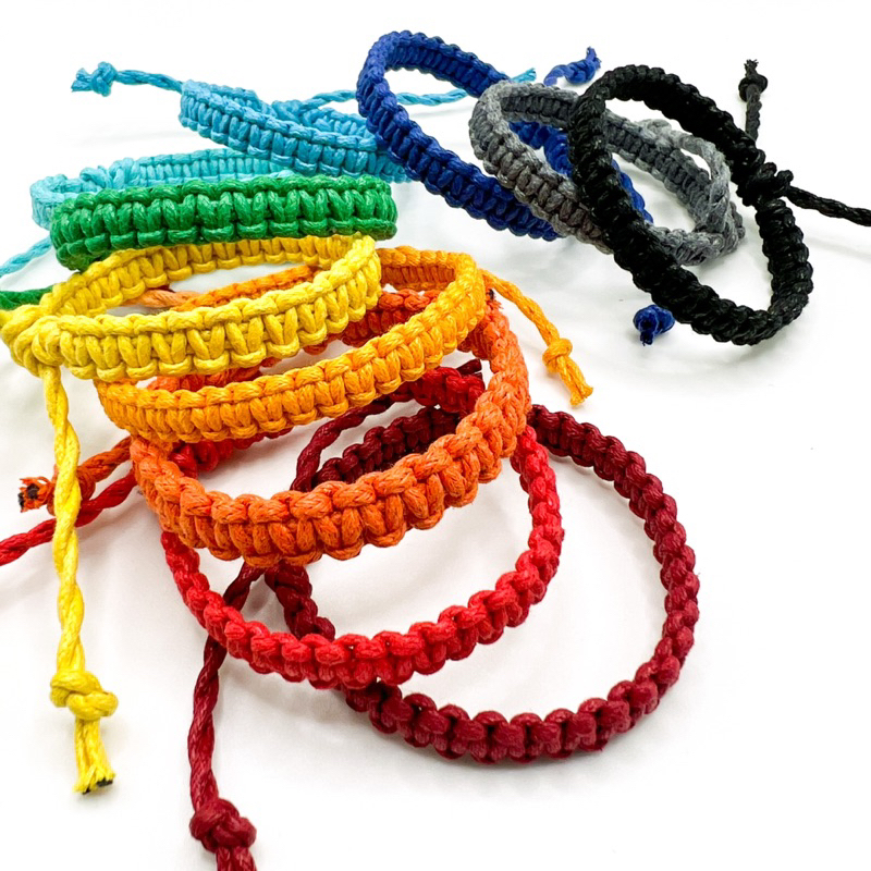 PART 1 Square Knot Bracelets Assorted Colors High Quality Handmade ...