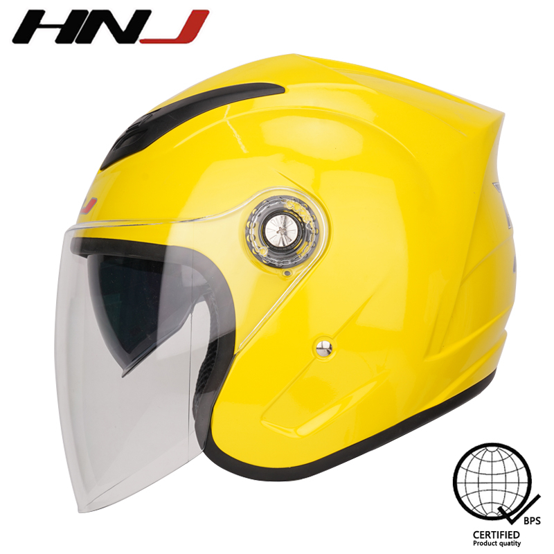 HNJ A4-003-D Half Face Motorcycle Helmet Dual Visor Motor Shopee
