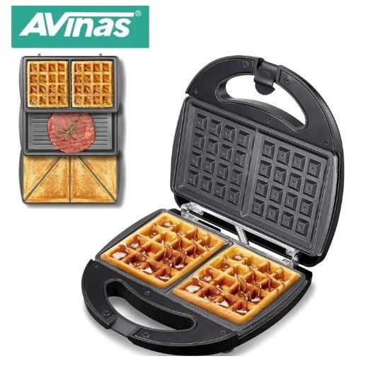 AVINAS AV313S Multifunction 3 IN 1 Sandwich Maker,Waffle maker,Steak