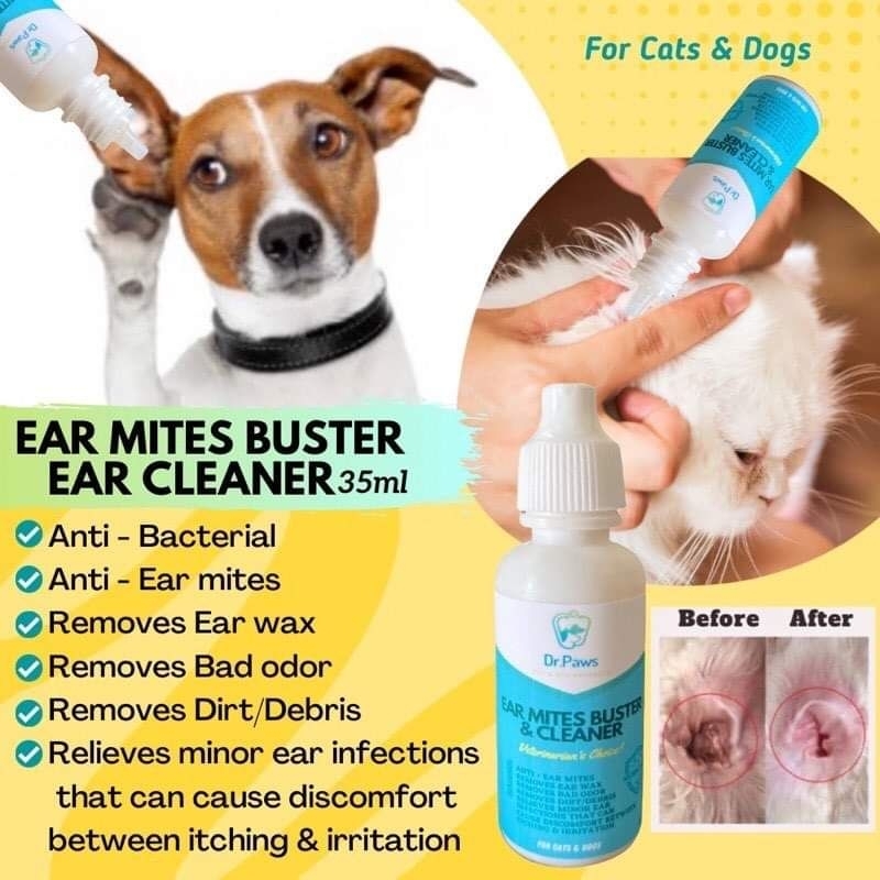 Ear Mites Buster Ear Cleaner for Dogs and Cats | Shopee Philippines