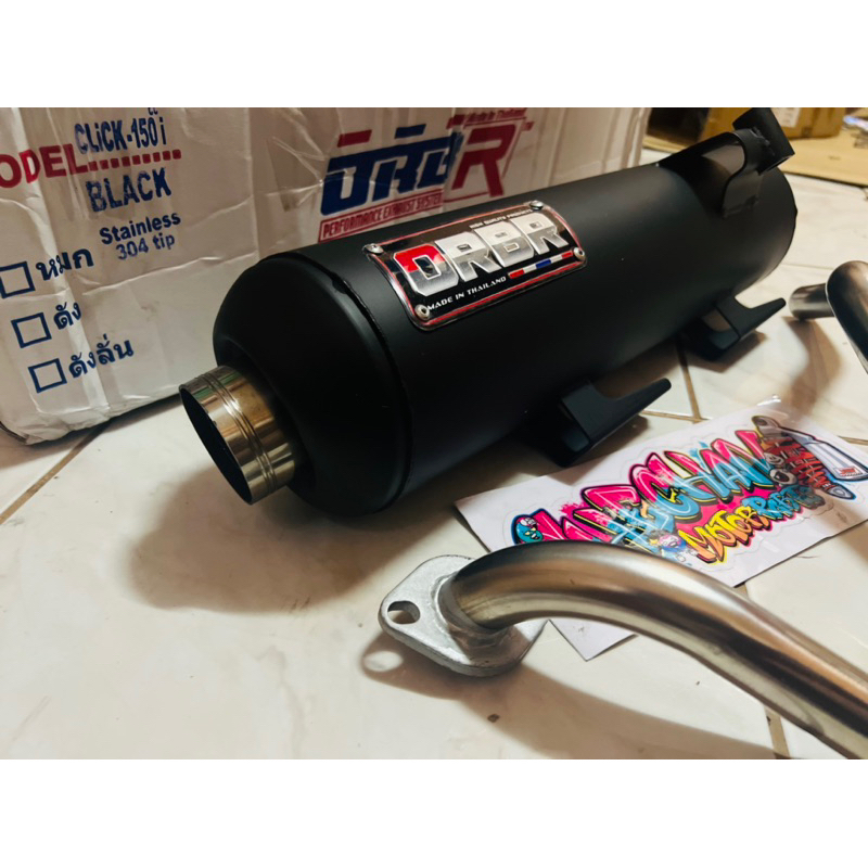 Orbr Power Pipe Honda Click Click Stainless Tip Shopee Philippines