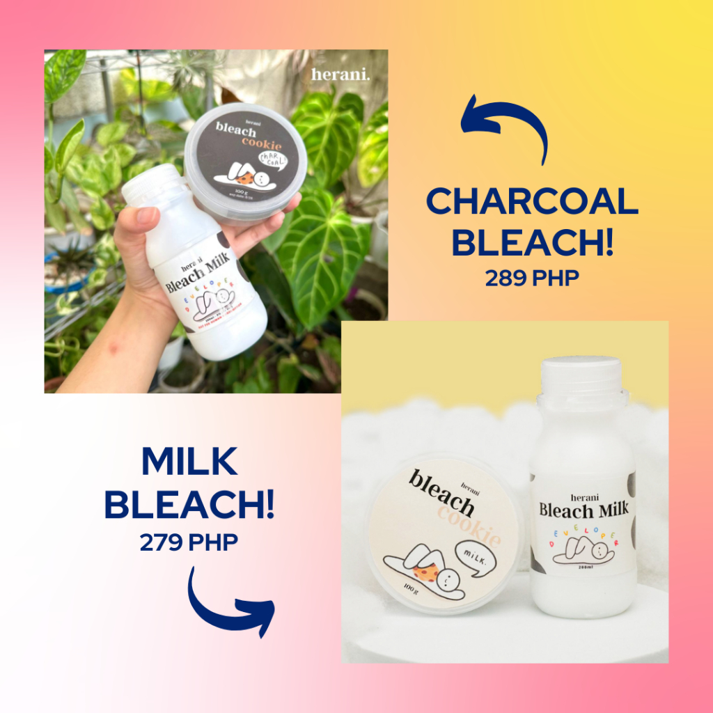Herani Bleach Milk/Charcoal (Bleach Set) Shopee Philippines