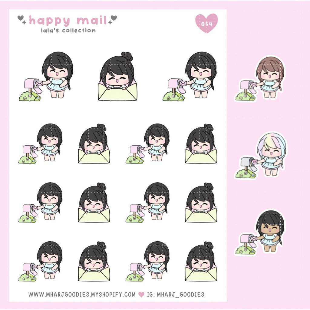 Lala 054 | Happy Mail 2.0 > Planner Stickers | Shopee Philippines