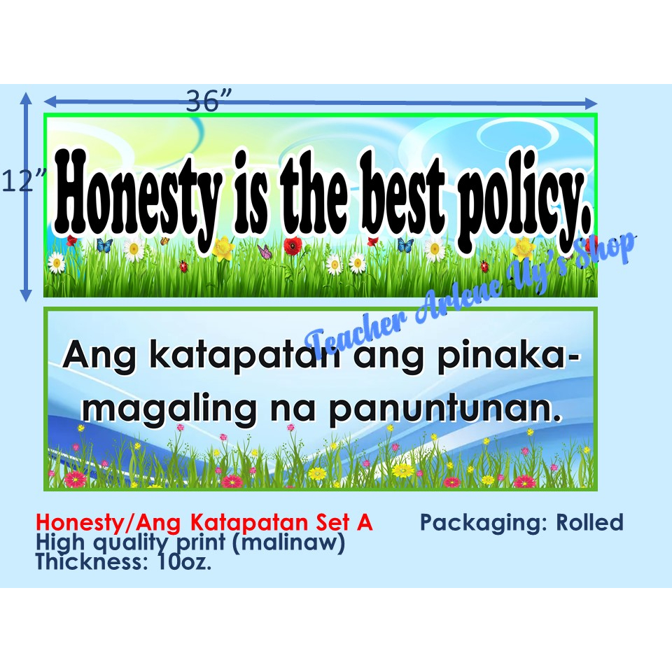 honesty is the best policy essay tagalog