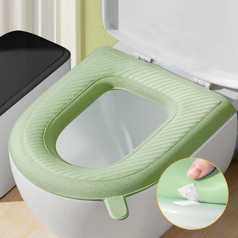 Toilet Seat Cover Waterproof Warm Mat Bathroom Accessories Lid Bowl