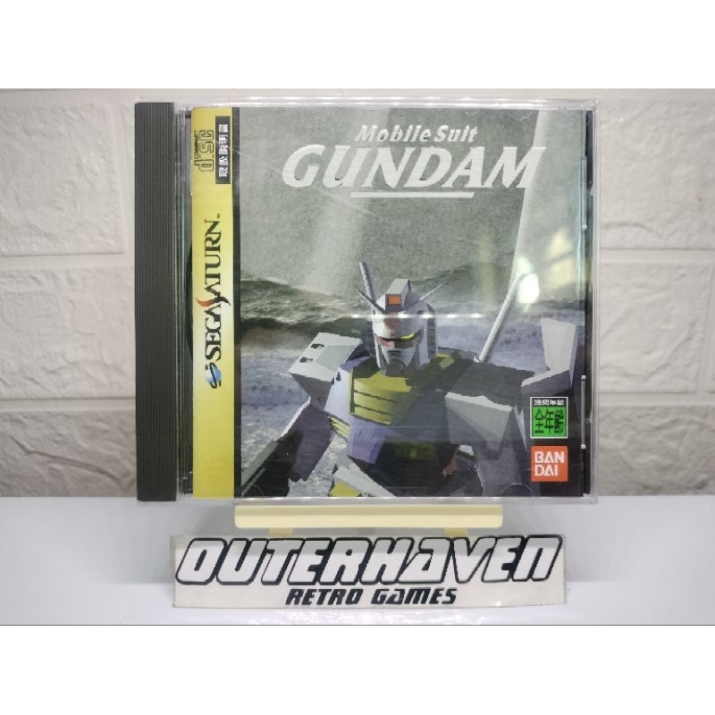Jeu Sega Saturn MOBILE SUIT GUNDAM - Version Japonaise NTSC-J, Bandai, Rétro Gaming